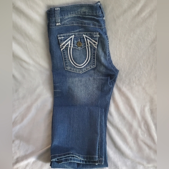True Religion Joey Jeans women's size 30 white stitching - Picture 15 of 16